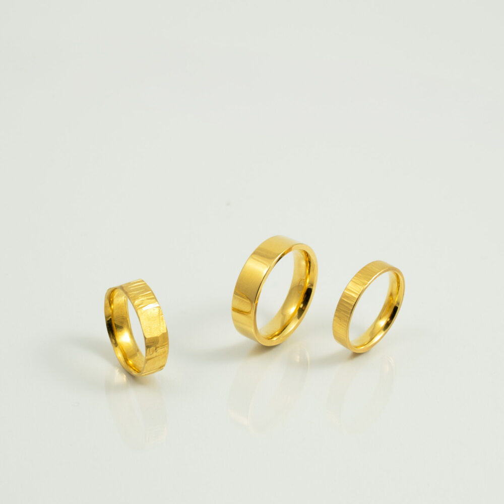 Trauringe Eheringe 750 585 Gelbgold Handarbeit Goldschmiede besondere Strukturen